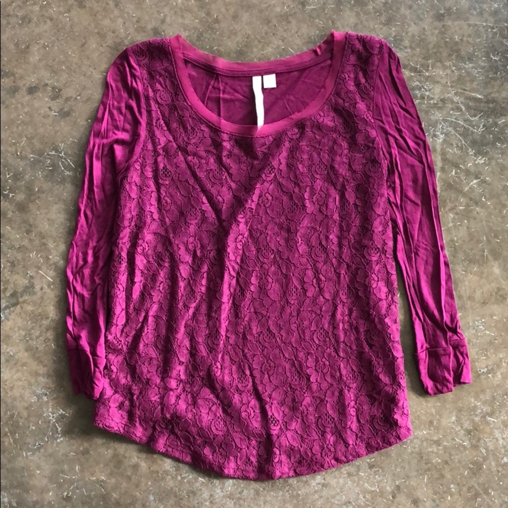 LC Lauren Conrad Lace Top